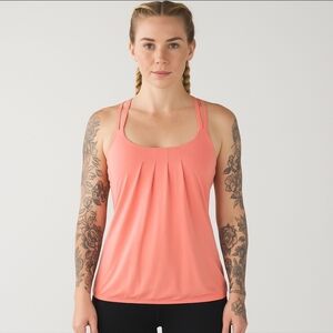 Lululemon Flow And Go Tank Top II Pop Orange 4